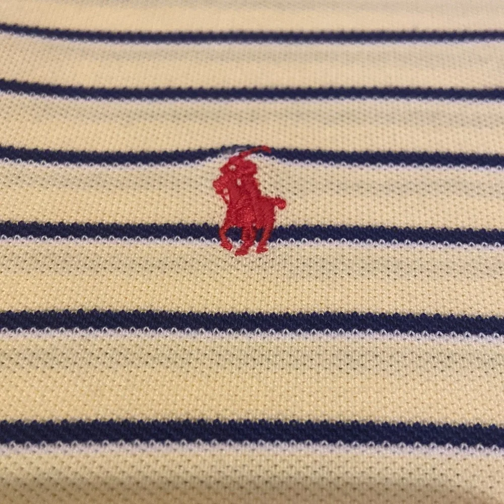 POLO BY RALPH LAUREN Size S Yellow & Navy Polo